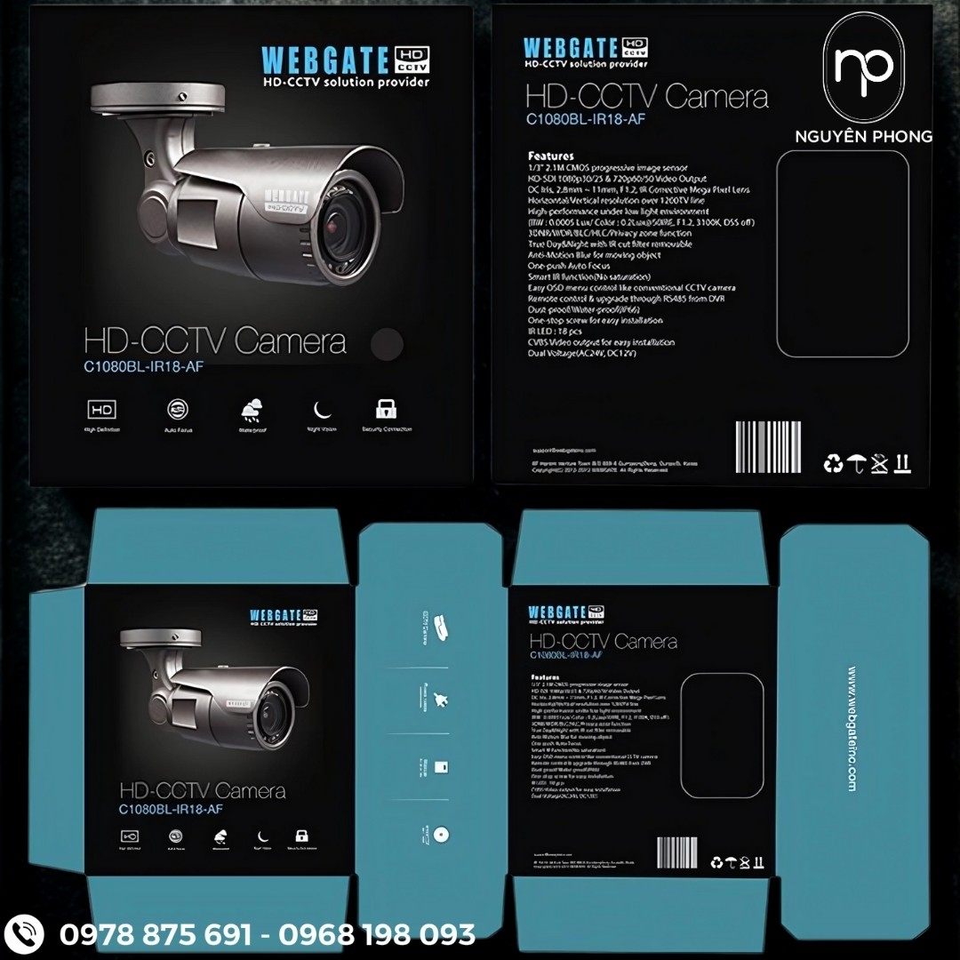 Kích thước hộp đựng camera